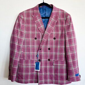 "Gino Vitale" slim fit pink suit - Size 40s/34w